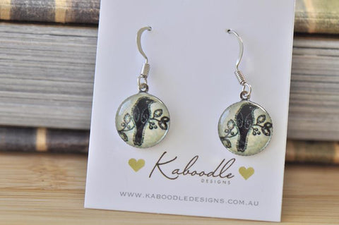 Handmade Round Hook Dangle Earrings - RHE089