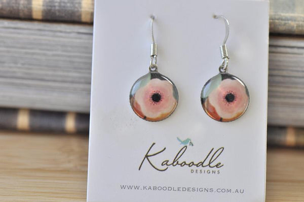 Handmade Round Hook Dangle Earrings - RHE090