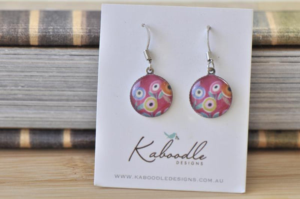 Handmade Round Hook Dangle Earrings - RHE101