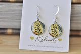 Handmade Round Hook Dangle Earrings - RHE103