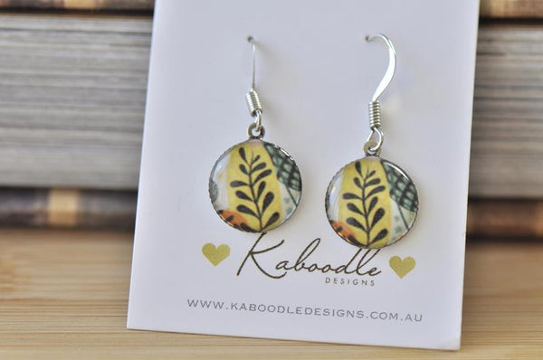 Handmade Round Hook Dangle Earrings - RHE103