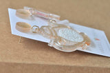 Acrylic Perspex Laser Cut Tea Pot and Tea Cup Drop Earrings - Gold