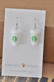 Miniature 3D Drink Coffee Cup Dangle Earrings