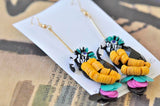 Colourful Sequin Toucan Drop Earrings