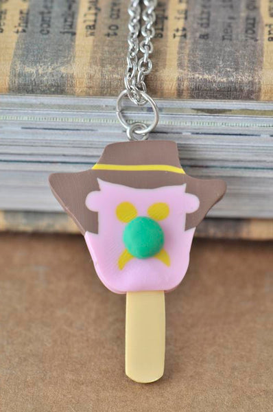 Bubble O Bill Polymer Clay Ice Cream Necklace