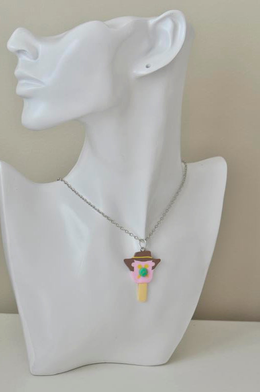 Bubble O Bill Polymer Clay Ice Cream Necklace