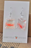 Novelty Resin Goldfish Gold Fish Bag Dangle Earrings