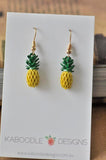 Miniature Cutout Pineapple Dangle Earrings