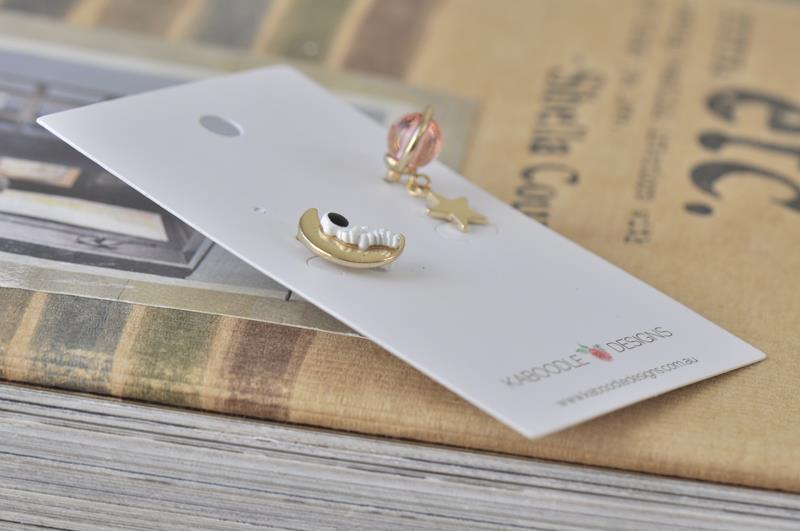 Astronaut Moon Star Saturn Galaxy Universe Stud Drop Earrings