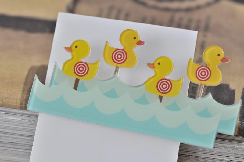 Carnival Shooting Duck Game - Acrylic Perspex Brooch