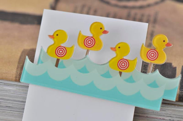 Carnival Shooting Duck Game - Acrylic Perspex Brooch
