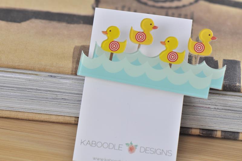 Carnival Shooting Duck Game - Acrylic Perspex Brooch