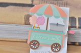 Carnival Cotton Candy Market Cart - Acrylic Perspex Brooch