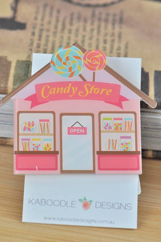 Cute Candy Shop Acrylic Perspex Brooch
