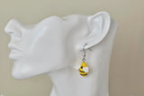 Bumble Bee Resin Dangle Drop Earrings