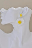 Acrylic Perspex Sunnyside Up Egg Dangle Earrings
