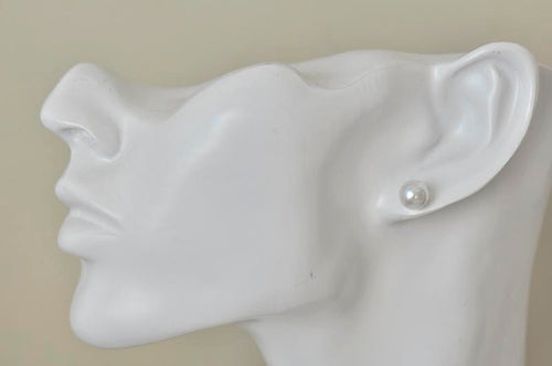 Faux Pearl Stud Earrings