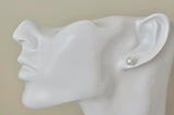 Faux Pearl Stud Earrings