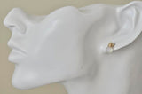 Miniature Food White Chocolate Bar Resin Stud Earrings