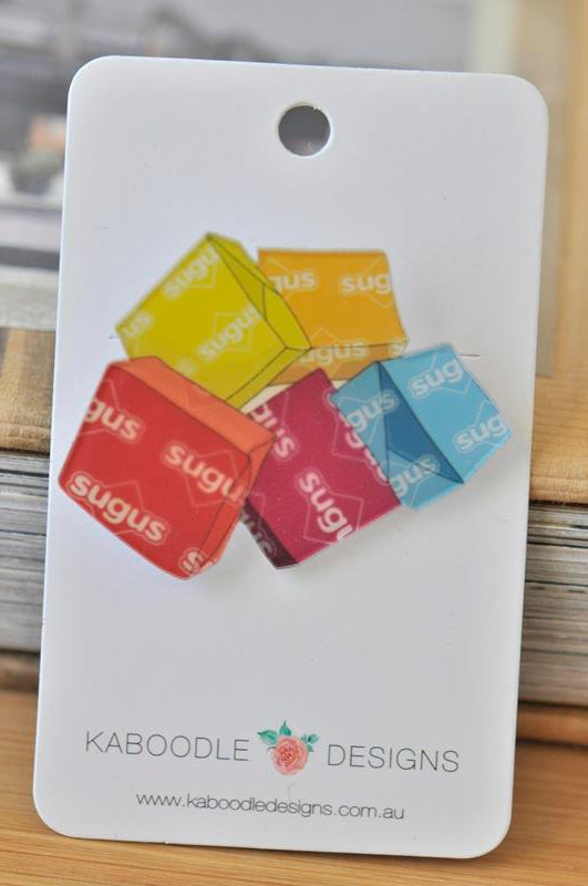 Acrylic Retro Nostalgic Sugas Candy Lolly Pin Brooch