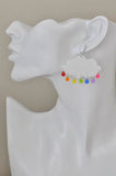 Acrylic Perspex Rainbow Rain Cloud Dangle Earrings