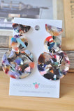 Acrylic Lucite Acetate Geometric Stud Drop Dangle Earrings