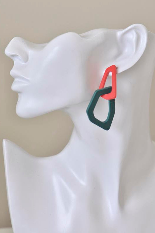 Geometric Shapes Dangle Drop Earrings