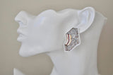 Novelty Australian Dessert Snack Lamington Stud Earrings