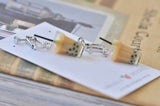 Bubble Tea Pearl Milk Tea Boba Novelty Fun CLIP ON Earrings