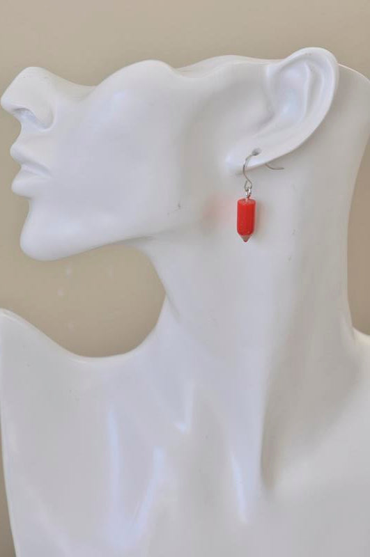Miniature 3D School Teachers Classroom Pencil Dangle Earrings - Pastel Blue