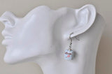 Toilet and Toilet Paper Novelty Fun Drop Dangle Earrings