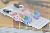 Acrylic Rainbow Unicorn Drop Dangle Earrings