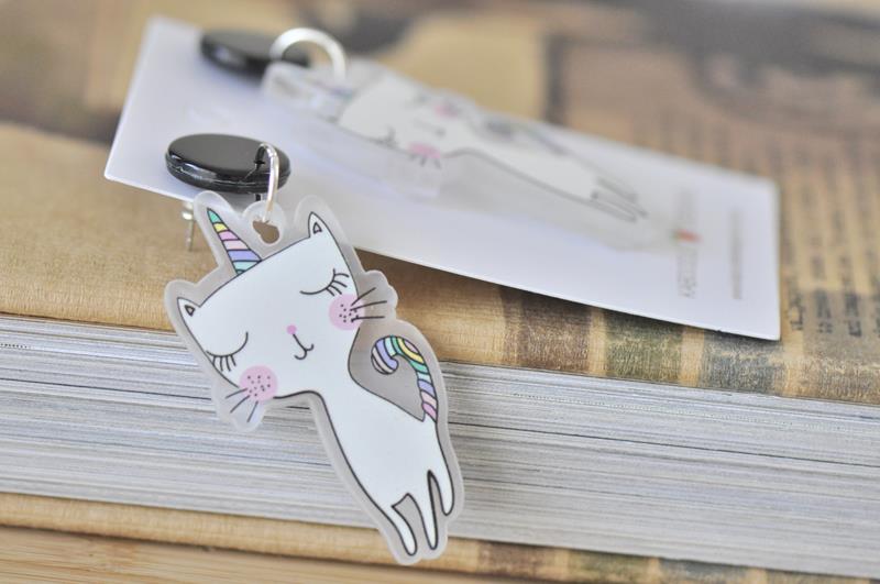 Acrylic Rainbow Cat Unicorn Drop Dangle Earrings