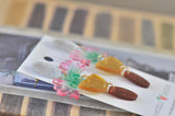 Acrylic Glitter Rainbow Print Flower Drop Dangle Earrings