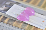 Lollipop Candy Novelty Fun Drop Dangle Earrings - Purple