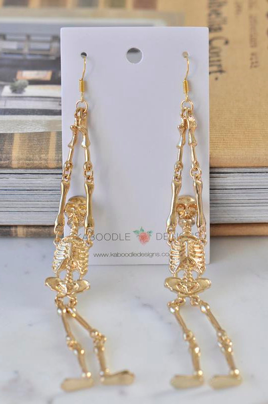 Novelty Skeleton Dangle Earrings