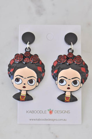 Frida Kahlo Drop Dangle Earrings
