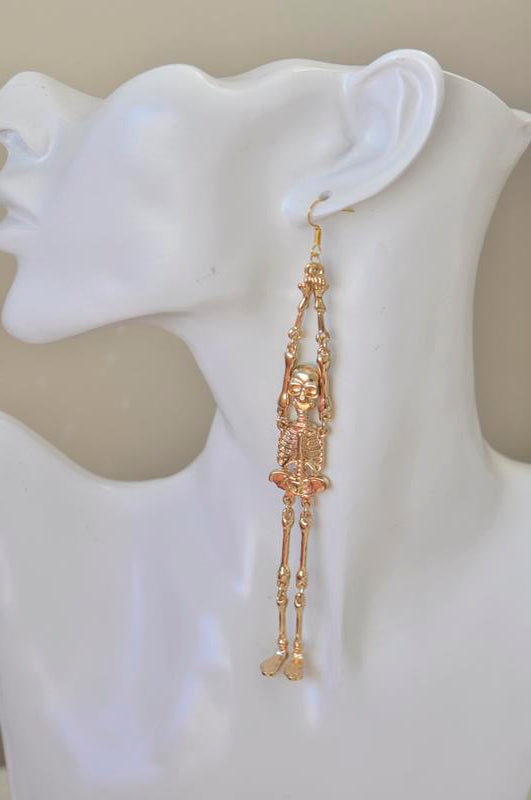 Novelty Skeleton Dangle Earrings