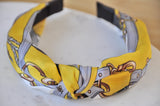 Fabric Knotted Headband - Vintage Yellow