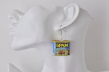 Novelty Fun 3D SPAM Lite Ham Sandwich Drop Dangle Earrings