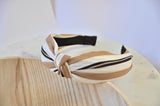 Fabric Knotted Headband - Stripes