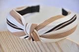 Fabric Knotted Headband - Stripes