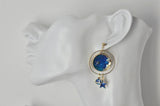Astronaut Galaxy Universe Star Moon Planet Novelty Fun Drop Dangle Earrings