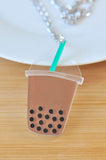 Acrylic Perspex Boba Pearl Bubble Milk Tea Necklace