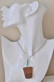 Acrylic Perspex Boba Pearl Bubble Milk Tea Necklace