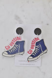 Acrylic Chucks Sneakers Shoes Drop Dangle Earrings
