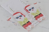 Acrylic Christmas Aussie BBQ  Sausage Sizzle Beach Santa Novelty Drop Dangle Earrings