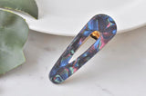 Acrylic Barrette Hair Clip - Swirls