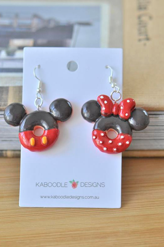 Chocolate Pretzel Food Drop Earrings