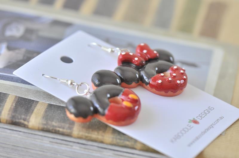 Chocolate Pretzel Food Drop Earrings